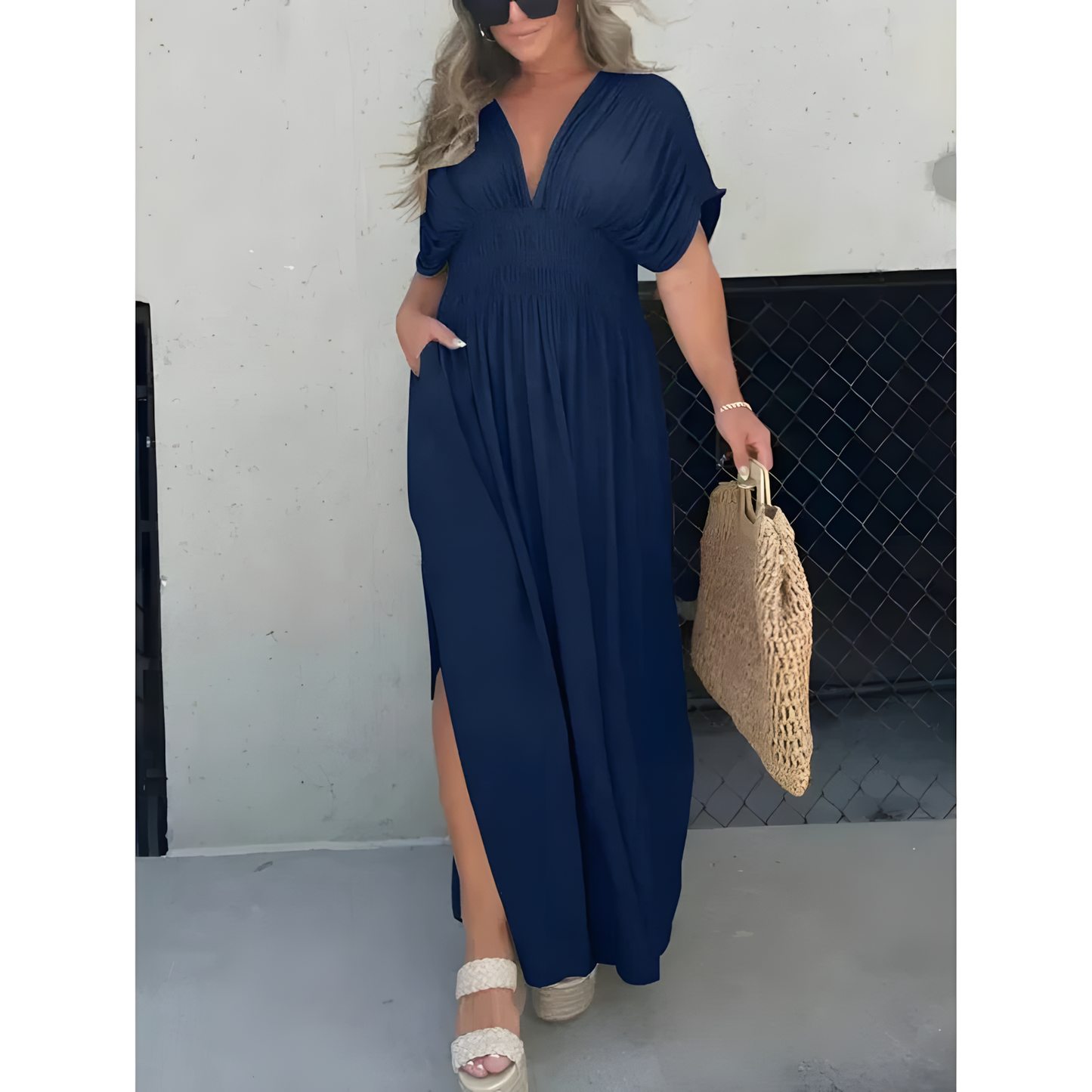 Isabelle™ - V-neck Maxi Klänning