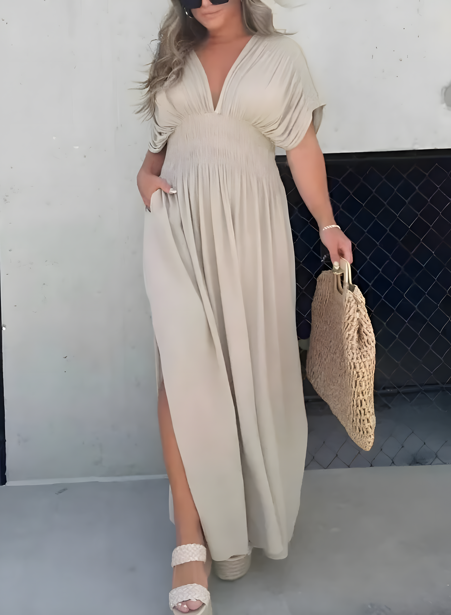 Isabelle™ - V-neck Maxi Klänning